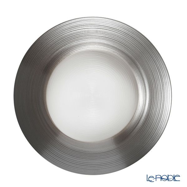 Vetro Felice ヴェトロ フェリーチェ サークル プレート 27cm グレー