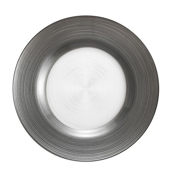 Vetro Felice ヴェトロ フェリーチェ サークル プレート 27cm グレー