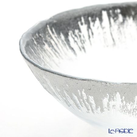 Vetro Felice ヴェトロ フェリーチェ フラッシュ ボウル 17cm クリア＆シルバー
