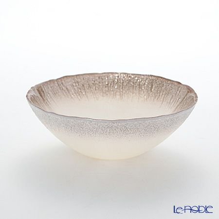 Vetro Felice ヴェトロ フェリーチェ フラッシュ ボウル 17cm ホワイトパール＆ジンジャー