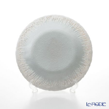 Vetro Felice ヴェトロ フェリーチェ フラッシュ プレート 21.5cm ターコイズブルー＆ゴールド