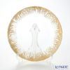 Vetro Felice ヴェトロ フェリーチェ フラッシュ プレート 28cm クリア＆ゴールド