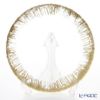 Vetro Felice ヴェトロ フェリーチェ フラッシュ プレート 33cm クリア＆ゴールド