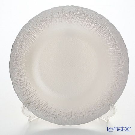 Vetro Felice ヴェトロ フェリーチェ フラッシュ プレート 33cm ホワイトパール＆ジンジャー