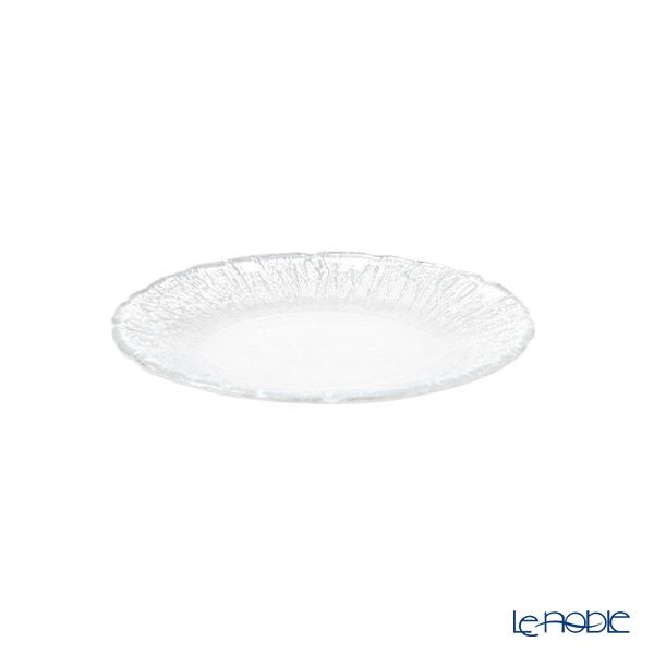 Vetro Felice ヴェトロ フェリーチェ フラッシュ プレート 15cm クリア＆シルバー