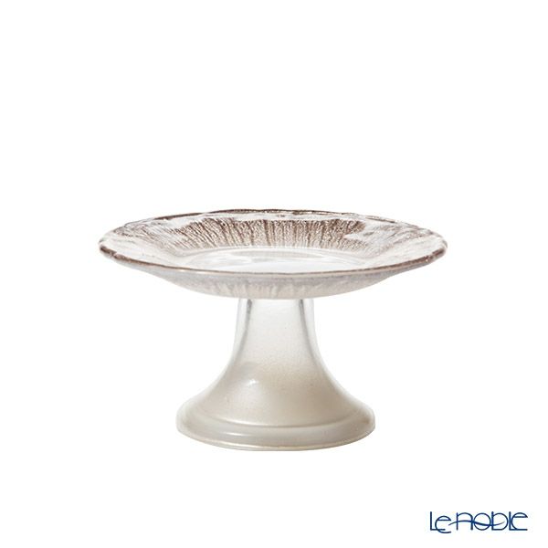 Vetro Felice ヴェトロ フェリーチェ フラッシュ ケーキスタンド 15xH8cm ホワイトパール＆ジンジャー