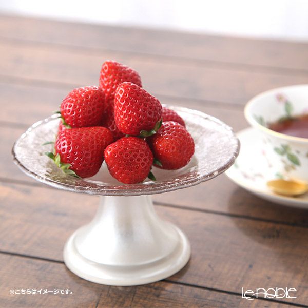 Vetro Felice ヴェトロ フェリーチェ フラッシュ ケーキスタンド 15xH8cm ホワイトパール＆ジンジャー