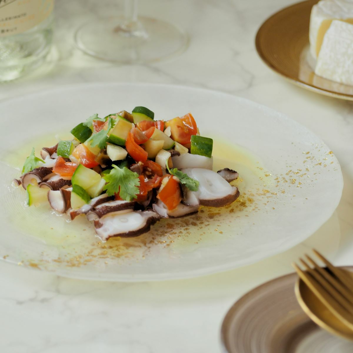 Vetro Felice ヴェトロ フェリーチェ ホライズン プレート 22cm ホワイト