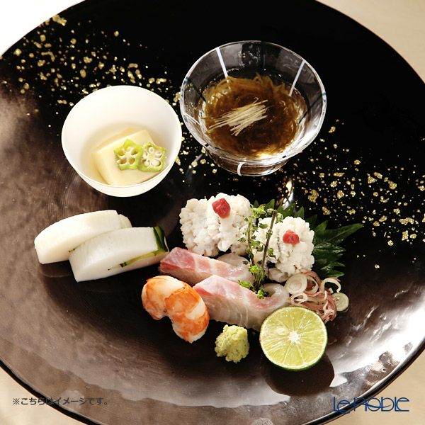 Vetro Felice ヴェトロ フェリーチェ ホライズン プレート 28cm ブラック