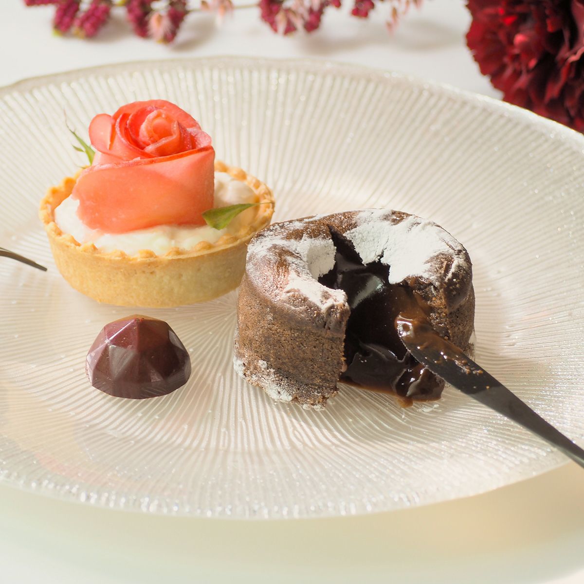 Vetro Felice ヴェトロ フェリーチェ コスモ プレート 21cm ホワイトパール