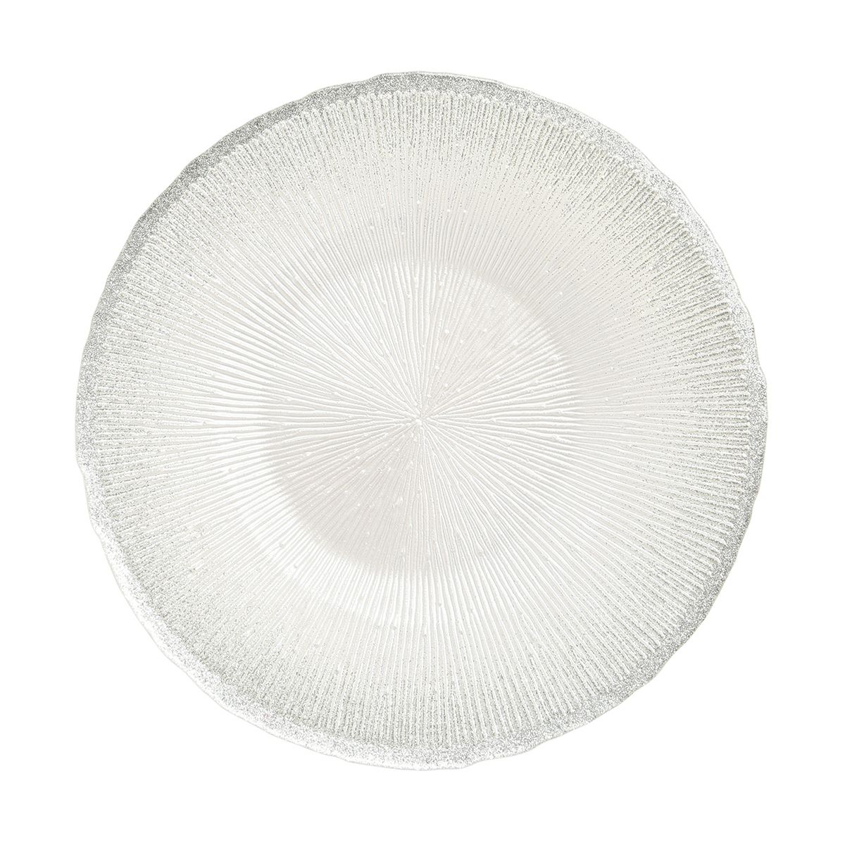 Vetro Felice ヴェトロ フェリーチェ コスモ プレート 21cm ホワイトパール