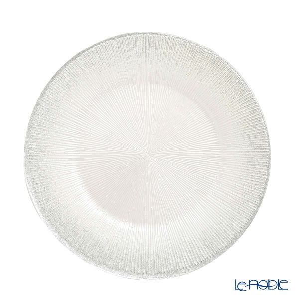 Vetro Felice ヴェトロ フェリーチェ コスモ プレート 28cm ホワイトパール