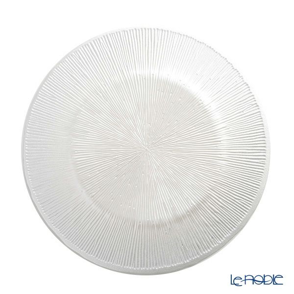 Vetro Felice ヴェトロ フェリーチェ コスモ プレート 28cm ホワイトパール