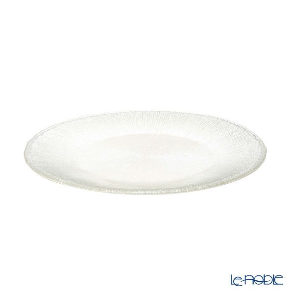 Vetro Felice ヴェトロ フェリーチェ コスモ プレート 28cm ホワイトパール