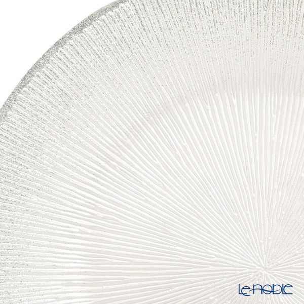 Vetro Felice ヴェトロ フェリーチェ コスモ プレート 28cm ホワイトパール