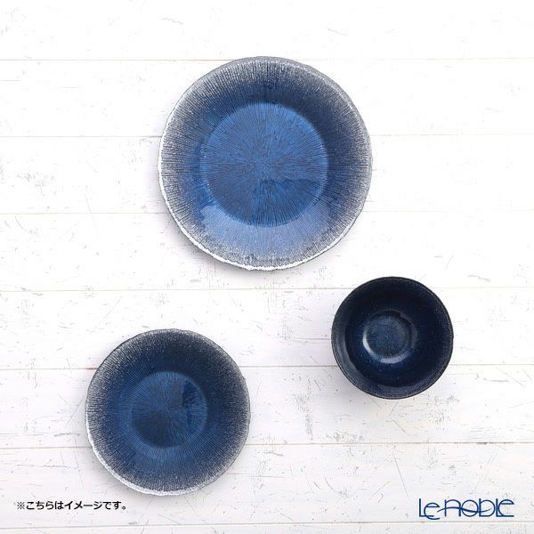 Vetro Felice ヴェトロ フェリーチェ コスモ プレート 28cm リモージュ ブルー