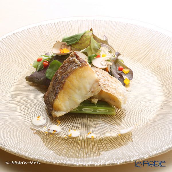 Vetro Felice ヴェトロ フェリーチェ コスモ プレート 28cm シャンパンパール