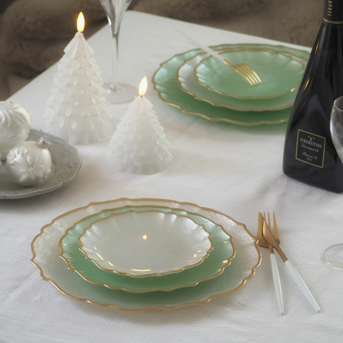 Vetro Felice ヴェトロ フェリーチェ パールクイーン プレート 16cm ホワイト 356716