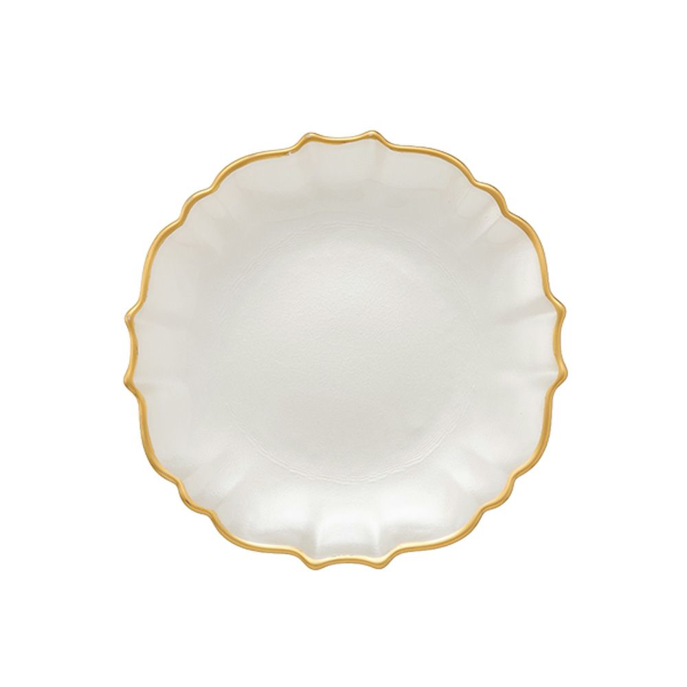 Vetro Felice ヴェトロ フェリーチェ パールクイーン プレート 16cm ホワイト 356716