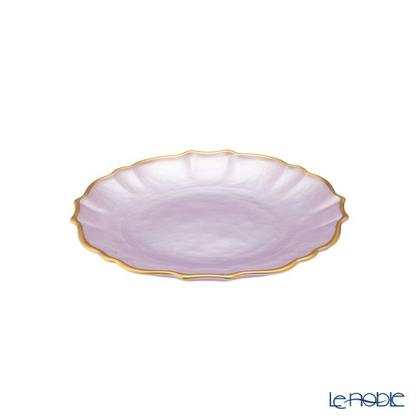 Vetro Felice ヴェトロ フェリーチェ パールクイーン プレート 16cm ライラック 356716