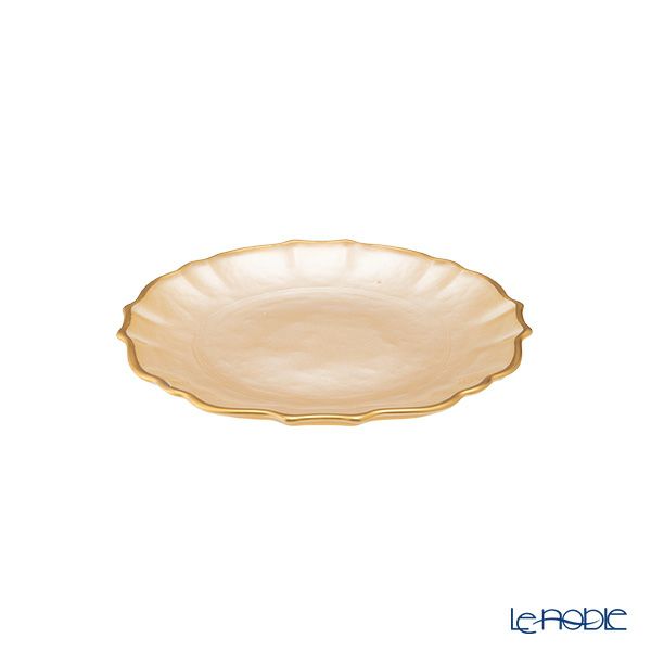 Vetro Felice ヴェトロ フェリーチェ パールクイーン プレート 16cm イエロー 356716