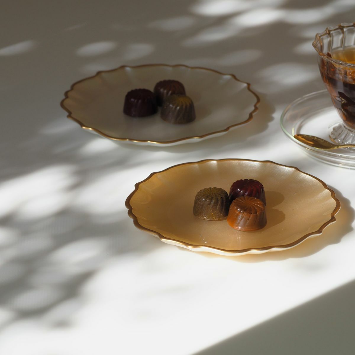 Vetro Felice ヴェトロ フェリーチェ パールクイーン プレート 16cm イエロー 356716