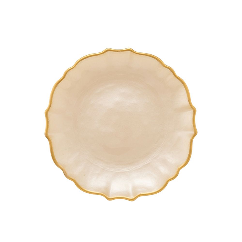 Vetro Felice ヴェトロ フェリーチェ パールクイーン プレート 16cm イエロー 356716