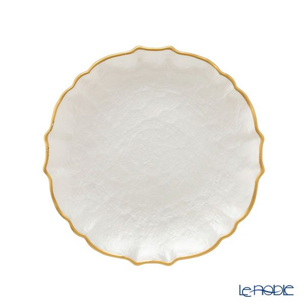 Vetro Felice ヴェトロ フェリーチェ パールクイーン プレート 21cm ホワイト 356721