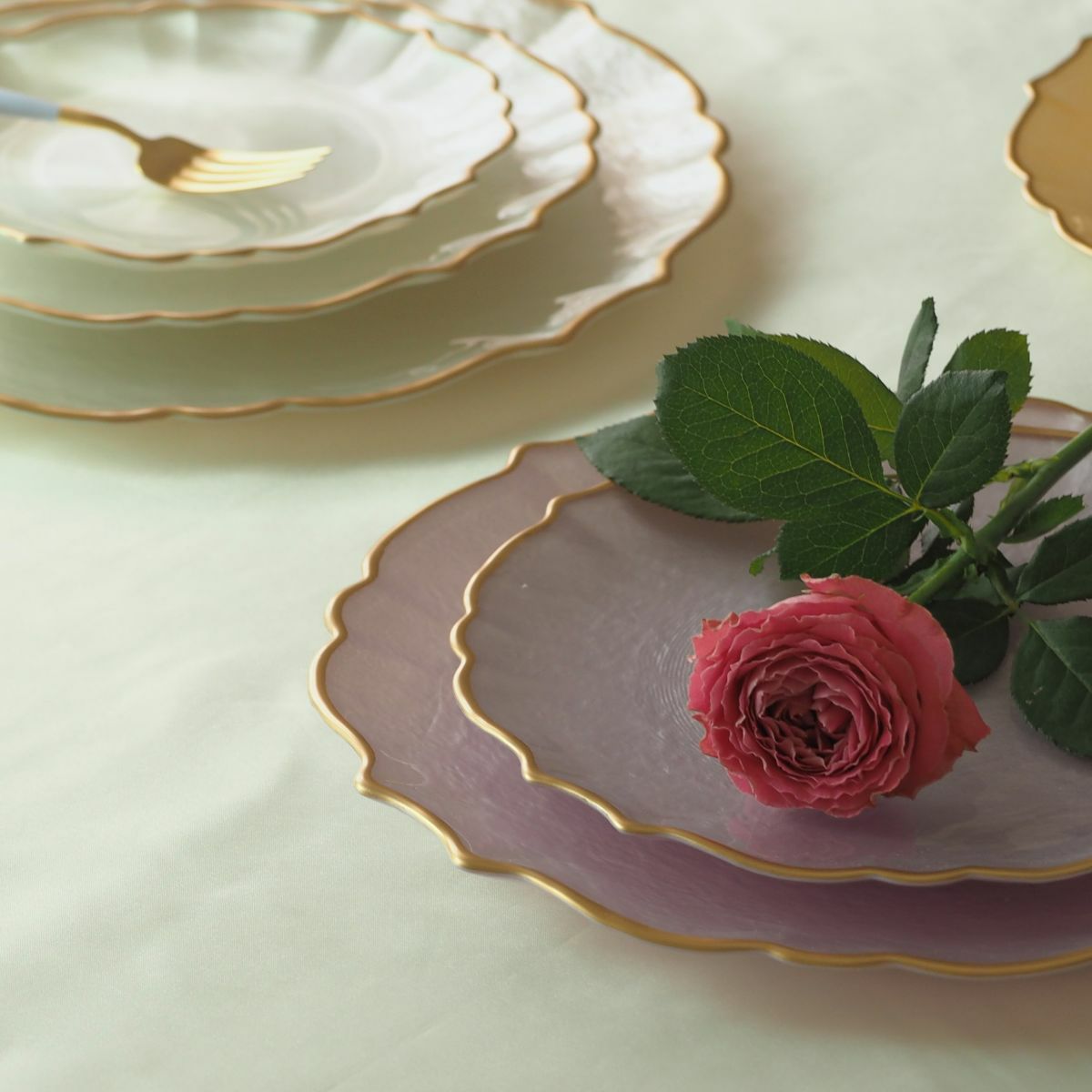 Vetro Felice ヴェトロ フェリーチェ パールクイーン プレート 21cm ホワイト 356721