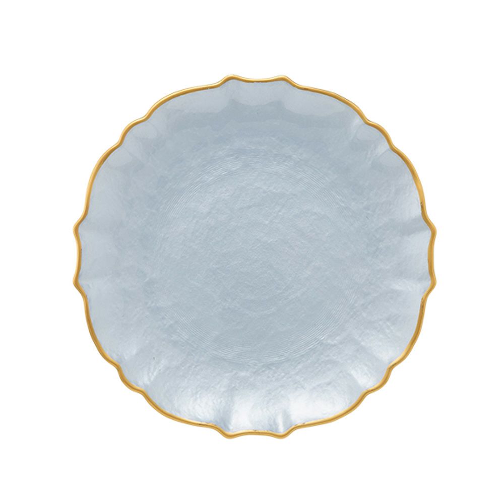 Vetro Felice ヴェトロ フェリーチェ パールクイーン プレート 21cm ブルー 356721