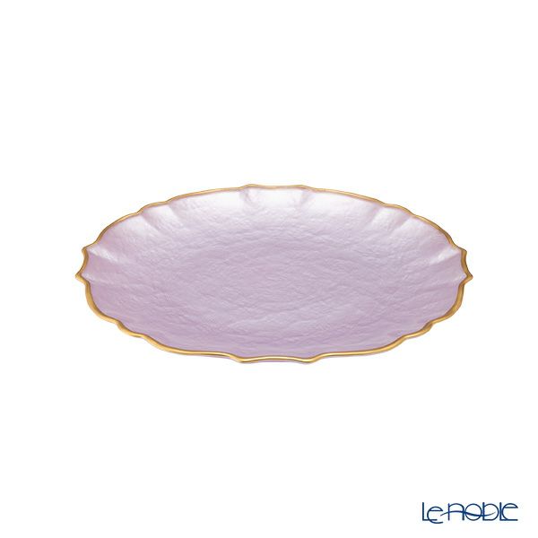 Vetro Felice ヴェトロ フェリーチェ パールクイーン プレート 21cm ライラック 356721
