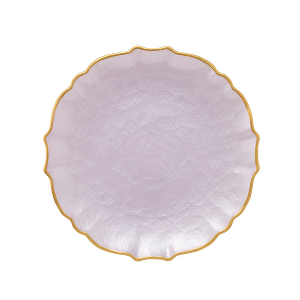 Vetro Felice ヴェトロ フェリーチェ パールクイーン プレート 21cm ライラック 356721