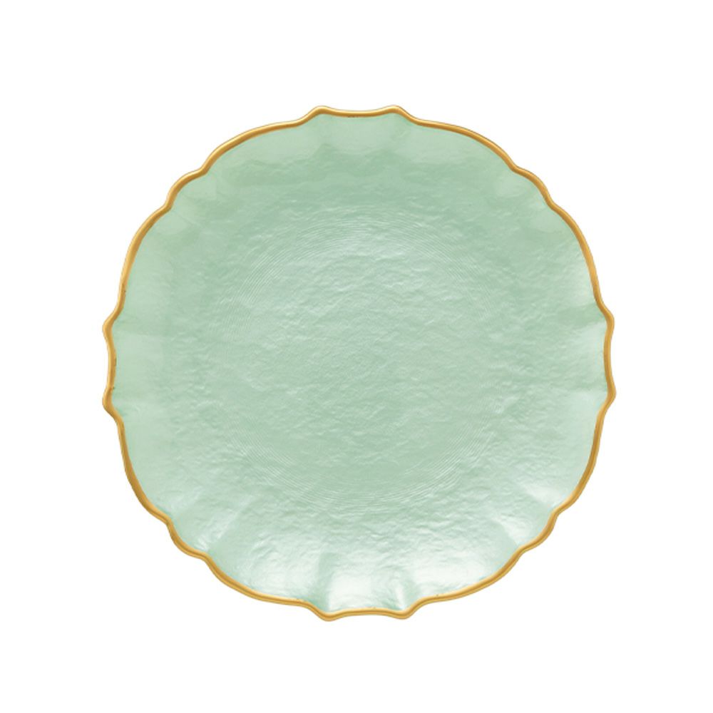 Vetro Felice ヴェトロ フェリーチェ パールクイーン プレート 21cm グリーン 356721