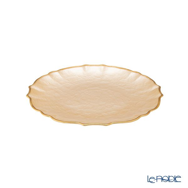 Vetro Felice ヴェトロ フェリーチェ パールクイーン プレート 21cm イエロー 356721