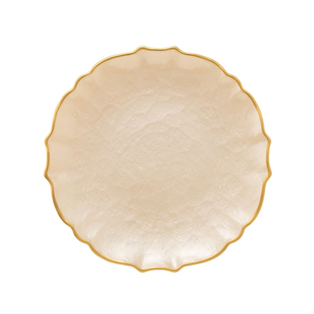 Vetro Felice ヴェトロ フェリーチェ パールクイーン プレート 21cm イエロー 356721