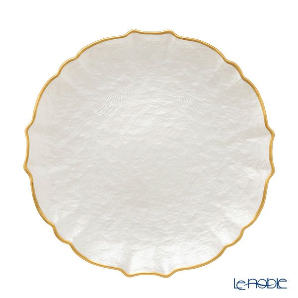 Vetro Felice ヴェトロ フェリーチェ パールクイーン プレート 27cm ホワイト 356727