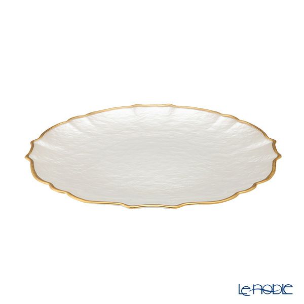 Vetro Felice ヴェトロ フェリーチェ パールクイーン プレート 27cm ホワイト 356727