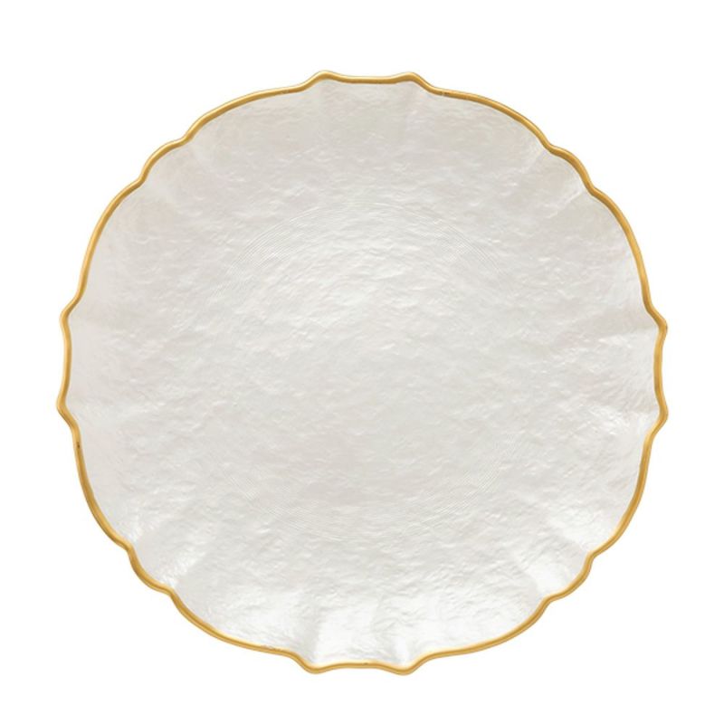 Vetro Felice ヴェトロ フェリーチェ パールクイーン プレート 27cm ホワイト 356727