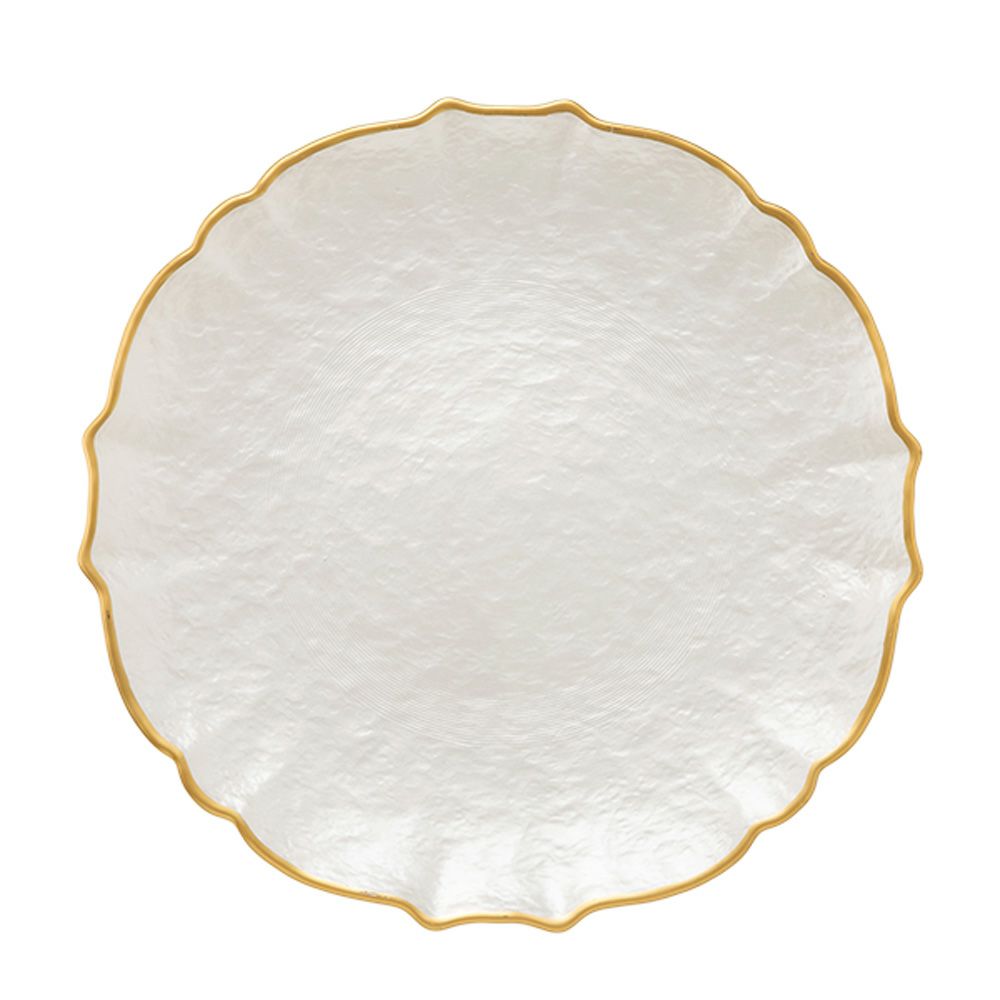 Vetro Felice ヴェトロ フェリーチェ パールクイーン プレート 27cm ホワイト 356727