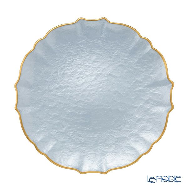 Vetro Felice ヴェトロ フェリーチェ パールクイーン プレート 27cm ブルー 356727