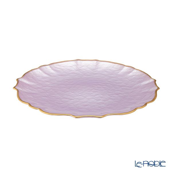 Vetro Felice ヴェトロ フェリーチェ パールクイーン プレート 27cm ライラック 356727