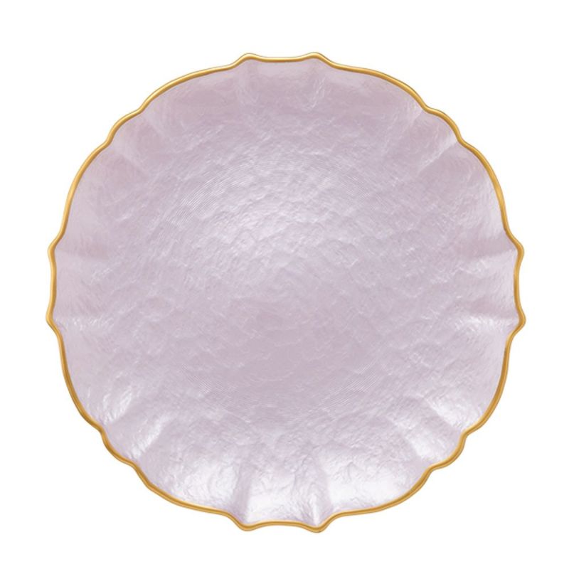 Vetro Felice ヴェトロ フェリーチェ パールクイーン プレート 27cm ライラック 356727