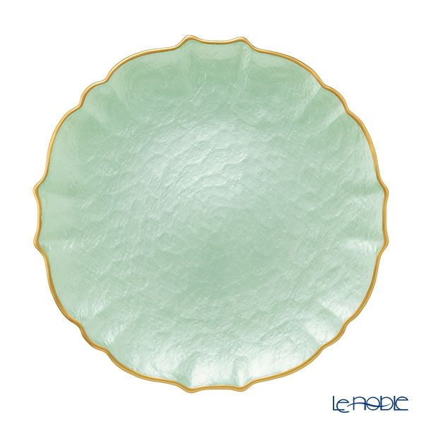 Vetro Felice ヴェトロ フェリーチェ パールクイーン プレート 27cm グリーン 356727