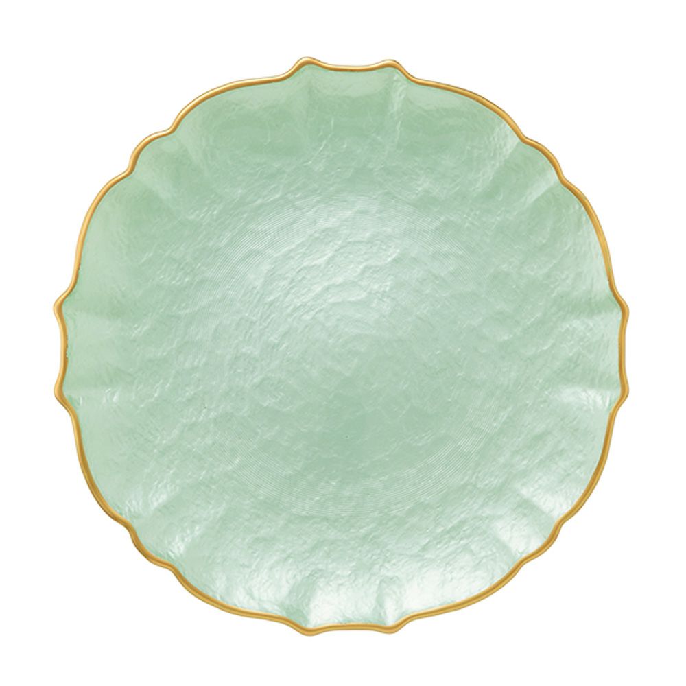 Vetro Felice ヴェトロ フェリーチェ パールクイーン プレート 27cm グリーン 356727