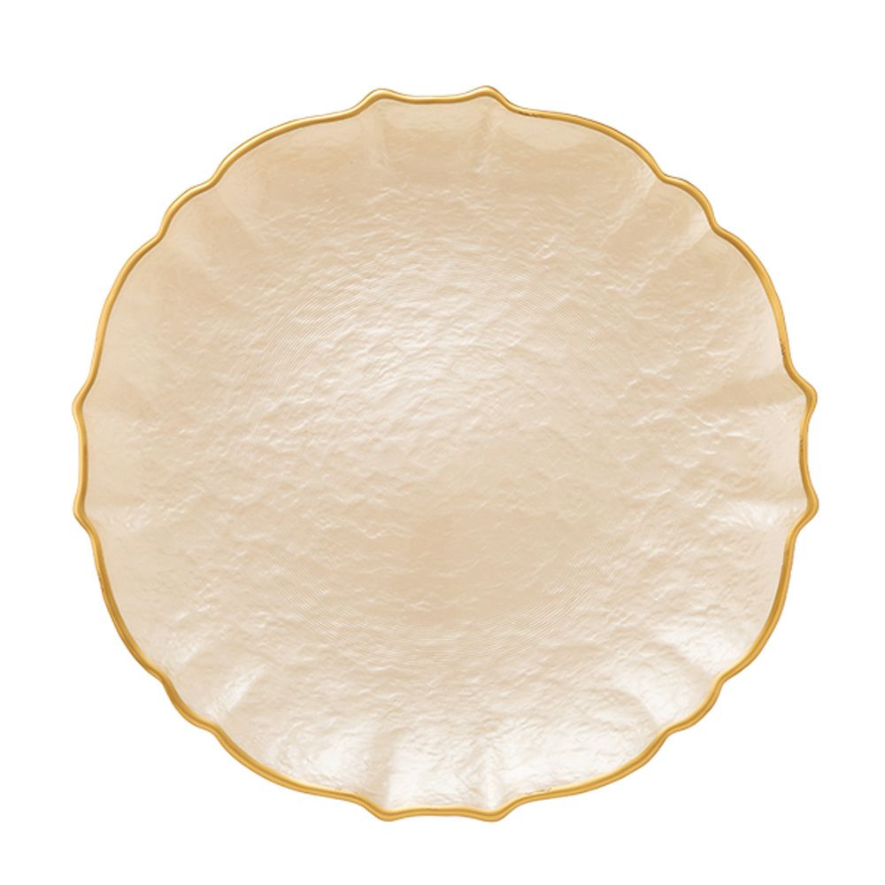 Vetro Felice ヴェトロ フェリーチェ パールクイーン プレート 27cm イエロー 356727