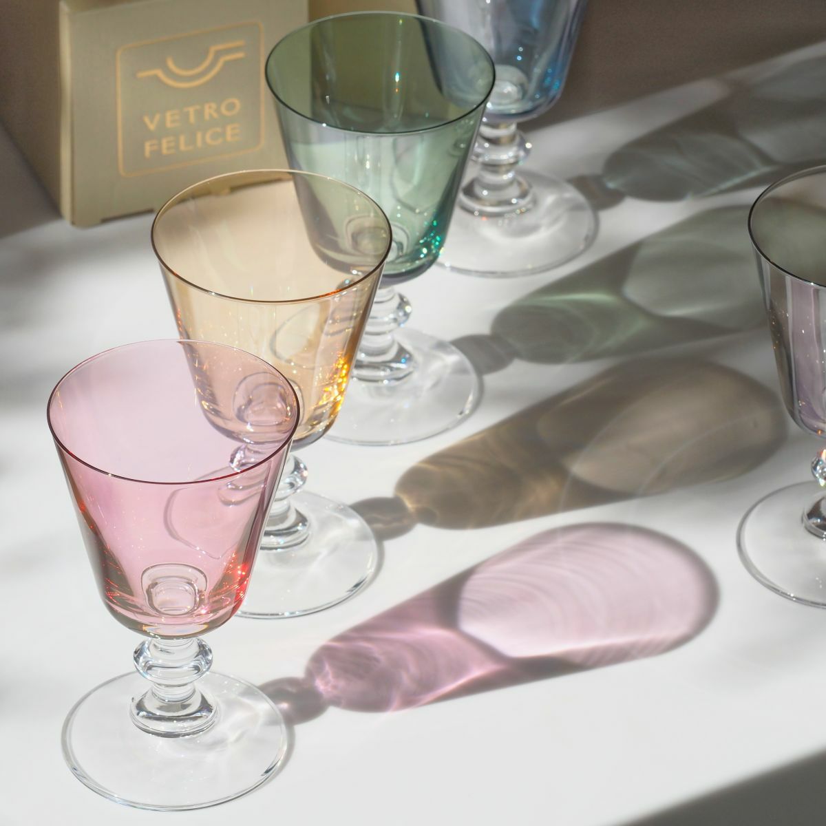 Vetro Felice ヴェトロ フェリーチェ ステラ グラス ピンク 190ml