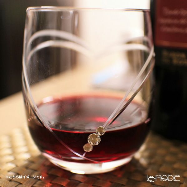 ストラス with SWAROVSKI ELEMENTS ハート イン ハート OF 250ml ペア【ル・ノーブルオリジナル企画商品】