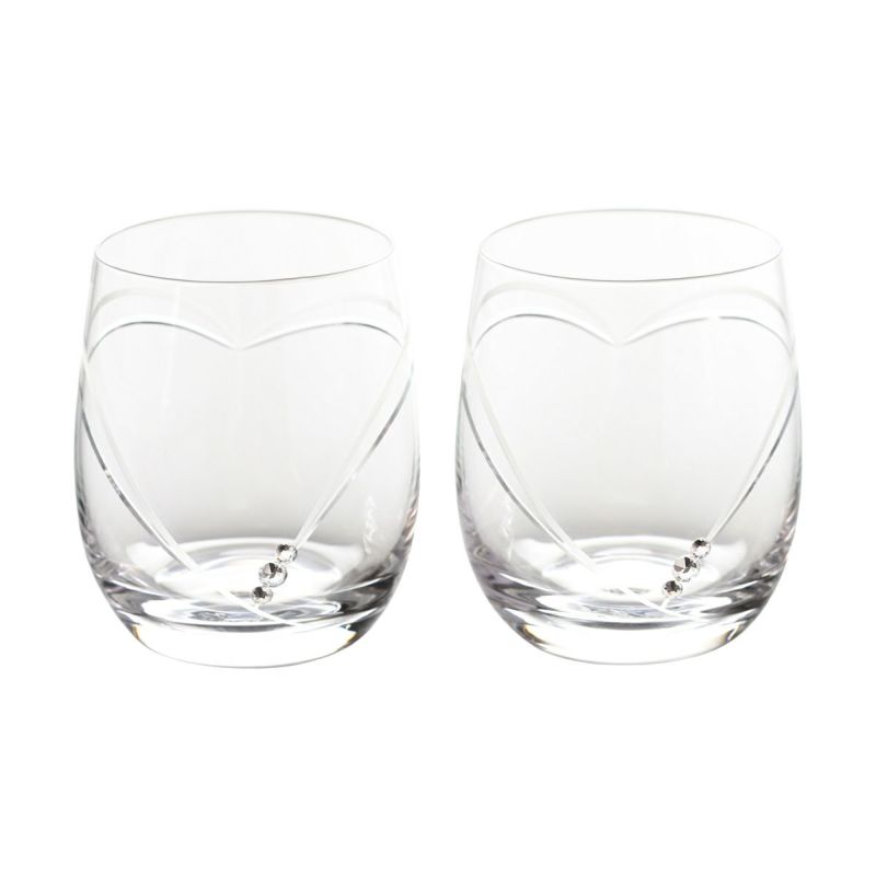 ストラス with SWAROVSKI ELEMENTS ハート イン ハート OF 250ml ペア【ル・ノーブルオリジナル企画商品】