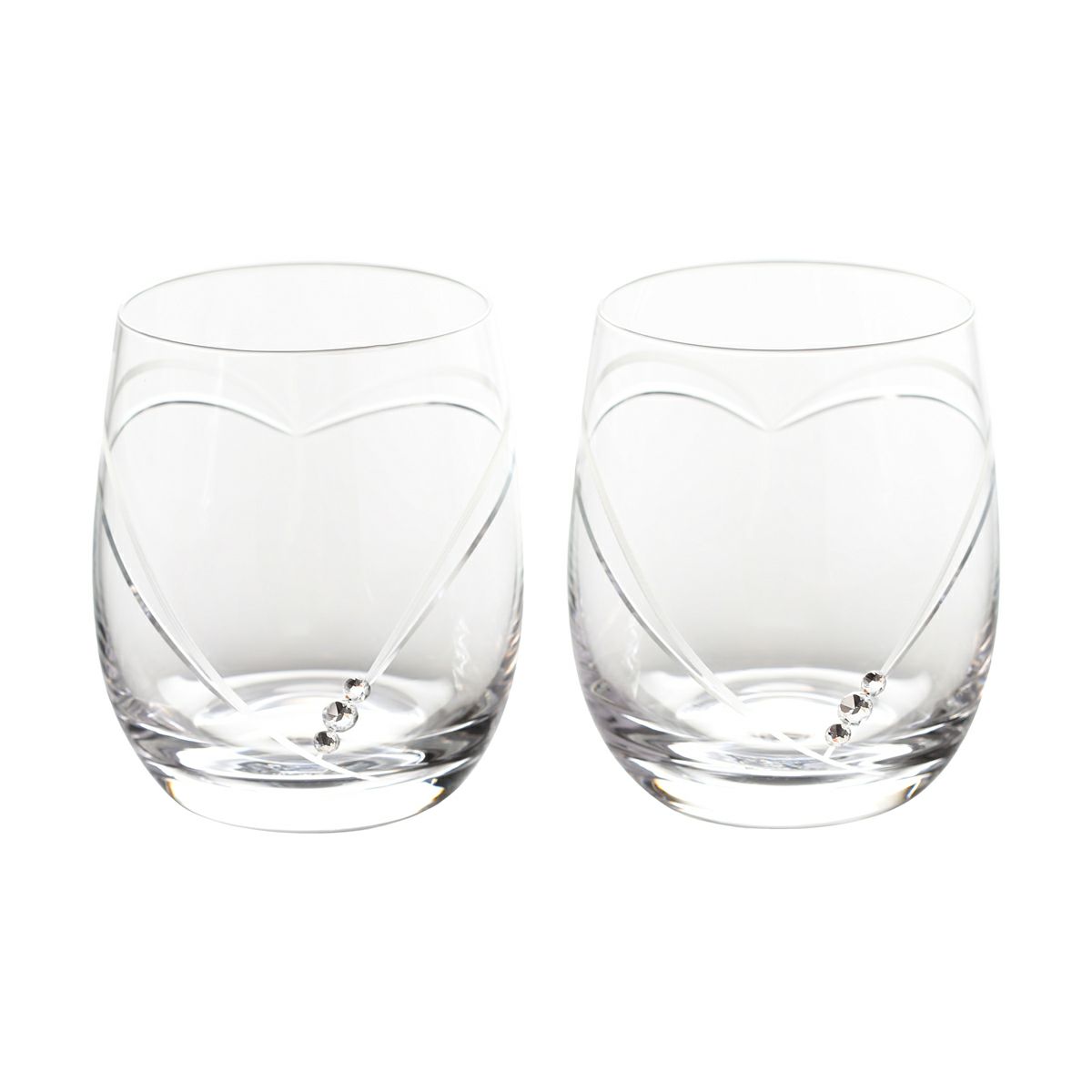 ストラス with SWAROVSKI ELEMENTS ハート イン ハート OF 250ml ペア【ル・ノーブルオリジナル企画商品】