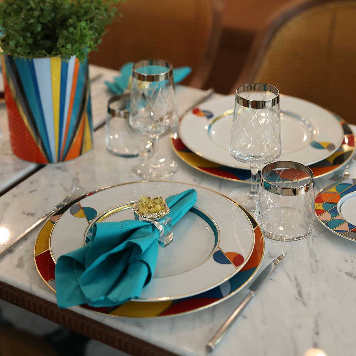 ポルトガル食器 ヴィスタ アレグレ Futurismo フューチャリズム ディナープレート 29.9cm